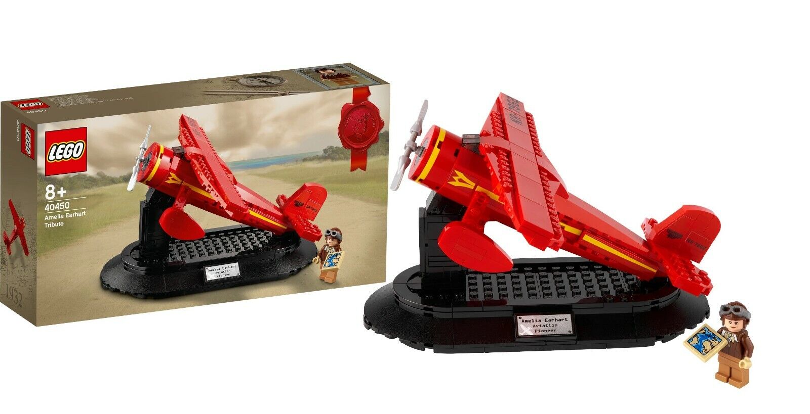 *BRAND NEW* Lego: Amelia Earhart Tribute | 40450 | International Women's Day Set