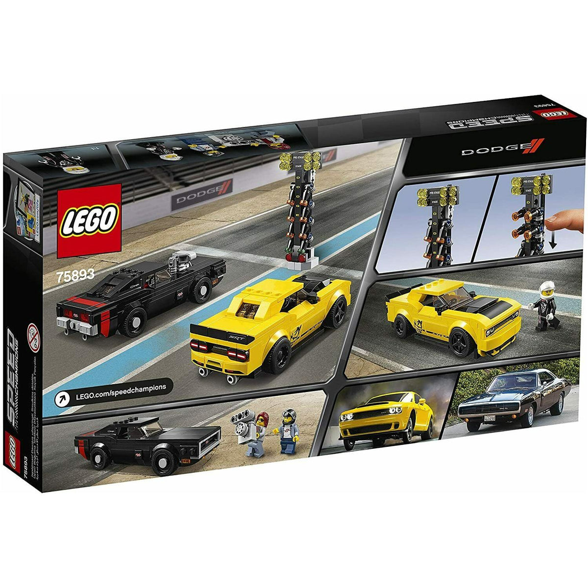 Lego 75893 Speed Champions 2018 Dodge Challenger SRT &amp; 1970 Dodge Charger 75893
