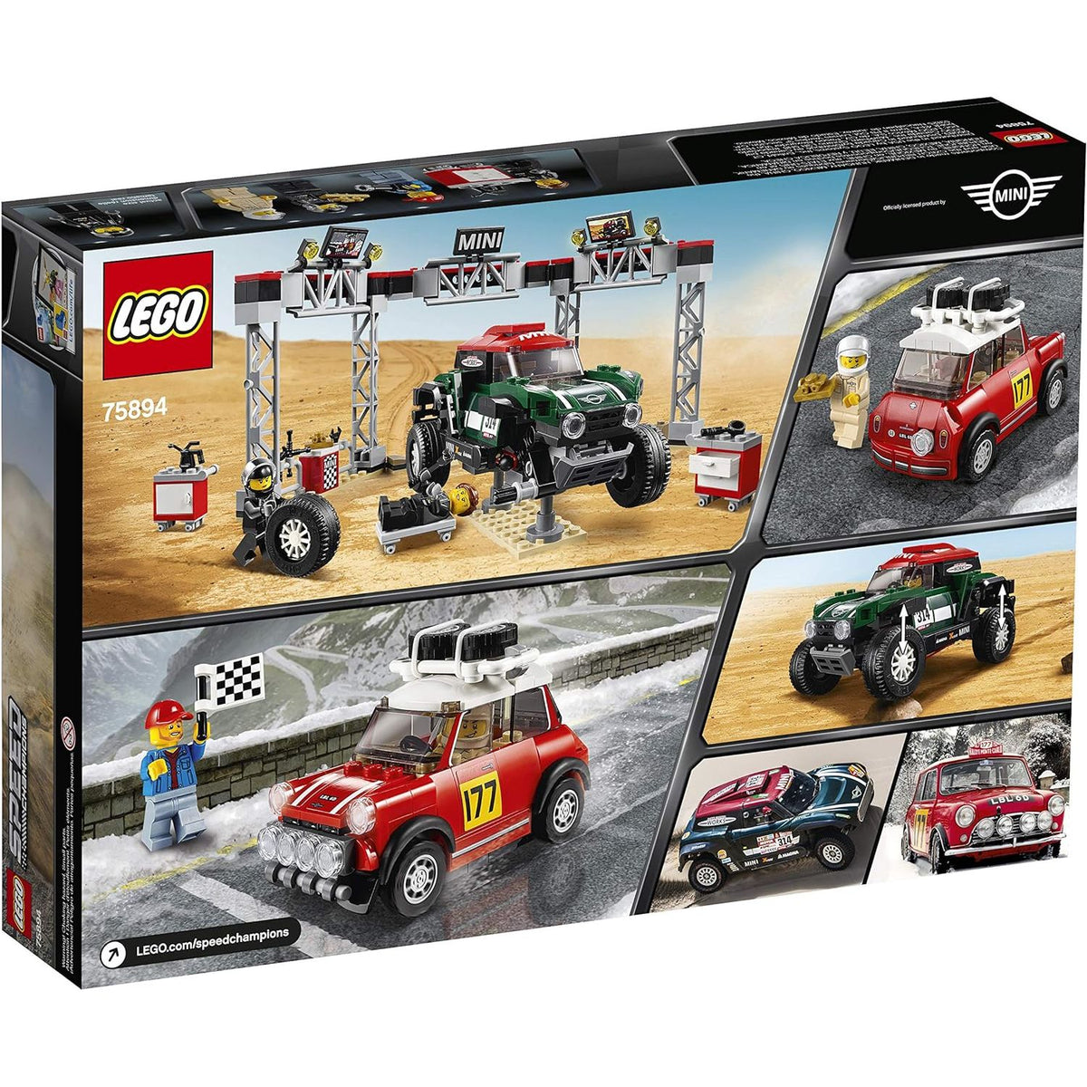 Lego 1967 Mini Cooper S Rally &amp; 2018 Mini John Cooper Walks Buggy 75894