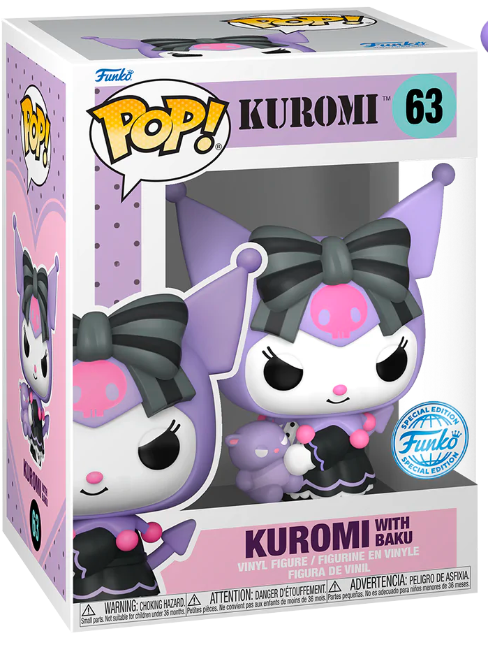 Funko Pop! Sanrio - Kuromi with Baku #63 (Special Edition)