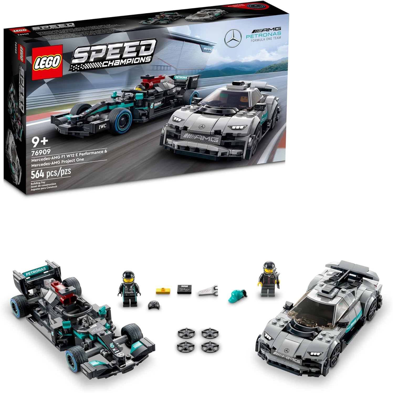 Lego Mercedes-AMG F1 W12 E Performance & Mercedes-AMG Project One 76909