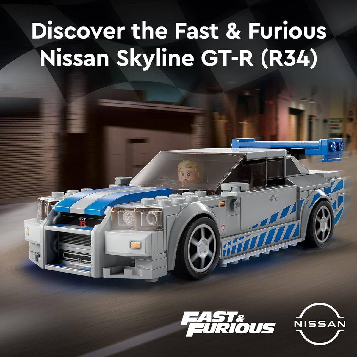 Lego 2 Fast 2 Furious Nissan GT-R R34 76917