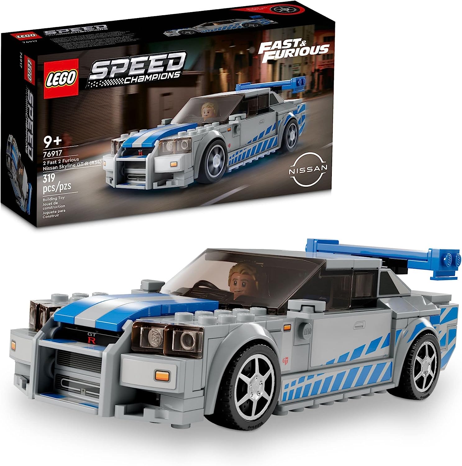 Lego 2 Fast 2 Furious Nissan GT-R R34 76917