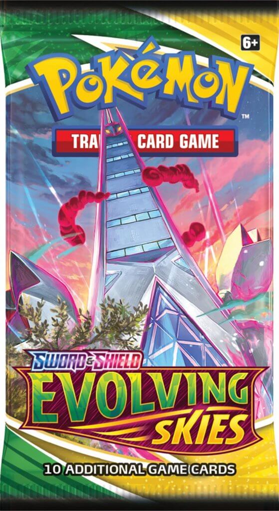 Pokemon TCG Sword &amp; Shield Evolving Skies Booster Pack - Single Pack