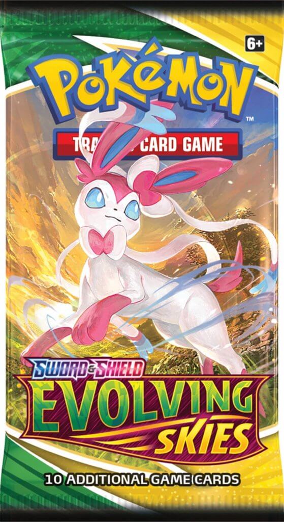 Pokemon TCG Sword &amp; Shield Evolving Skies Booster Pack - Single Pack