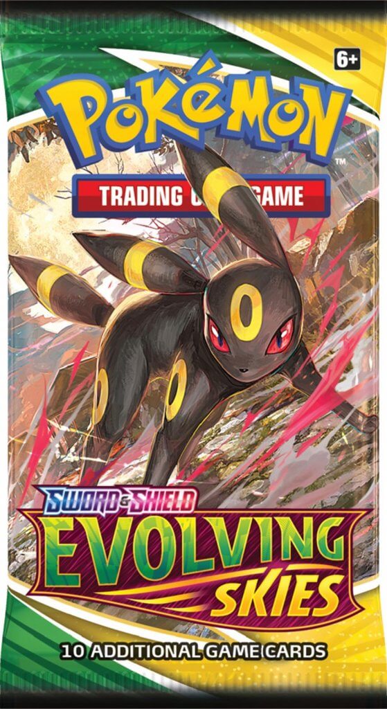 Pokemon TCG Sword &amp; Shield Evolving Skies Booster Pack - Single Pack