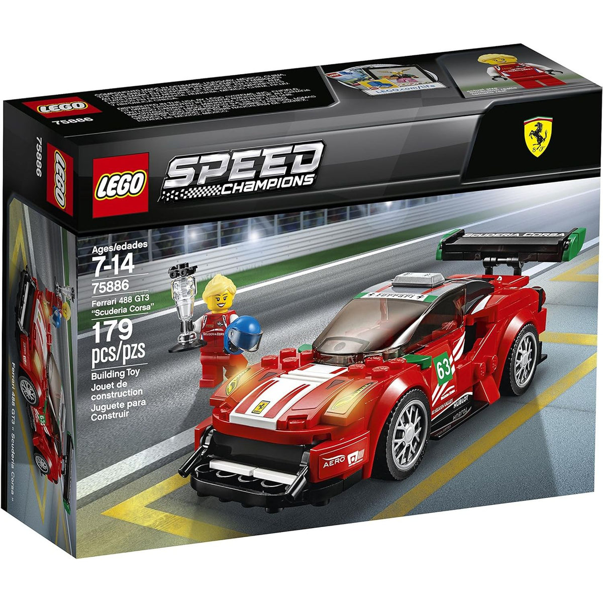Lego Ferrari 488 GT3 "Scuderria Corsa" 75886