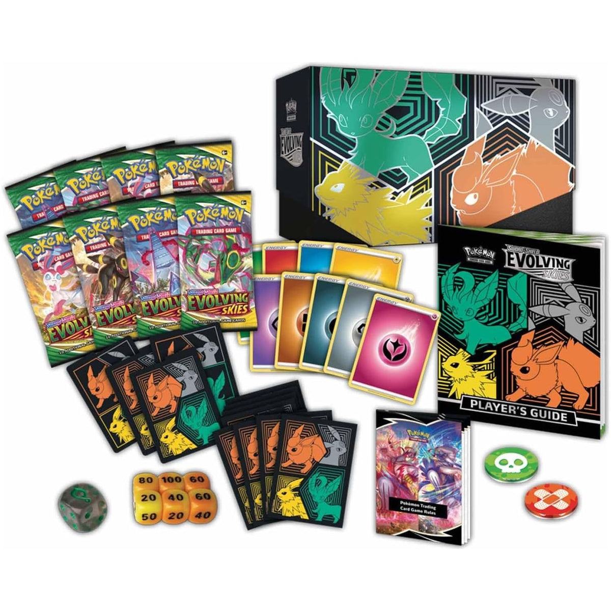 POKEMON TCG Sword and Shield Evolving Skies Elite Trainer Box ETB