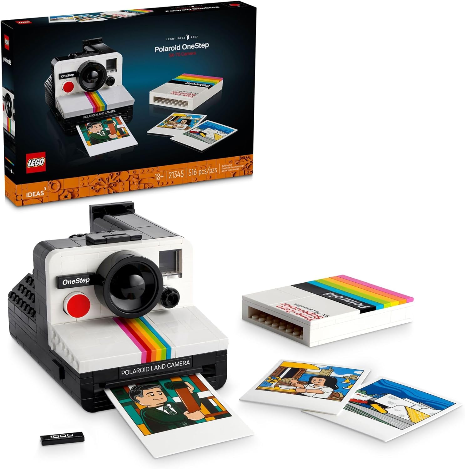 Lego Polaroid OneStep SX-70 Camera 21345