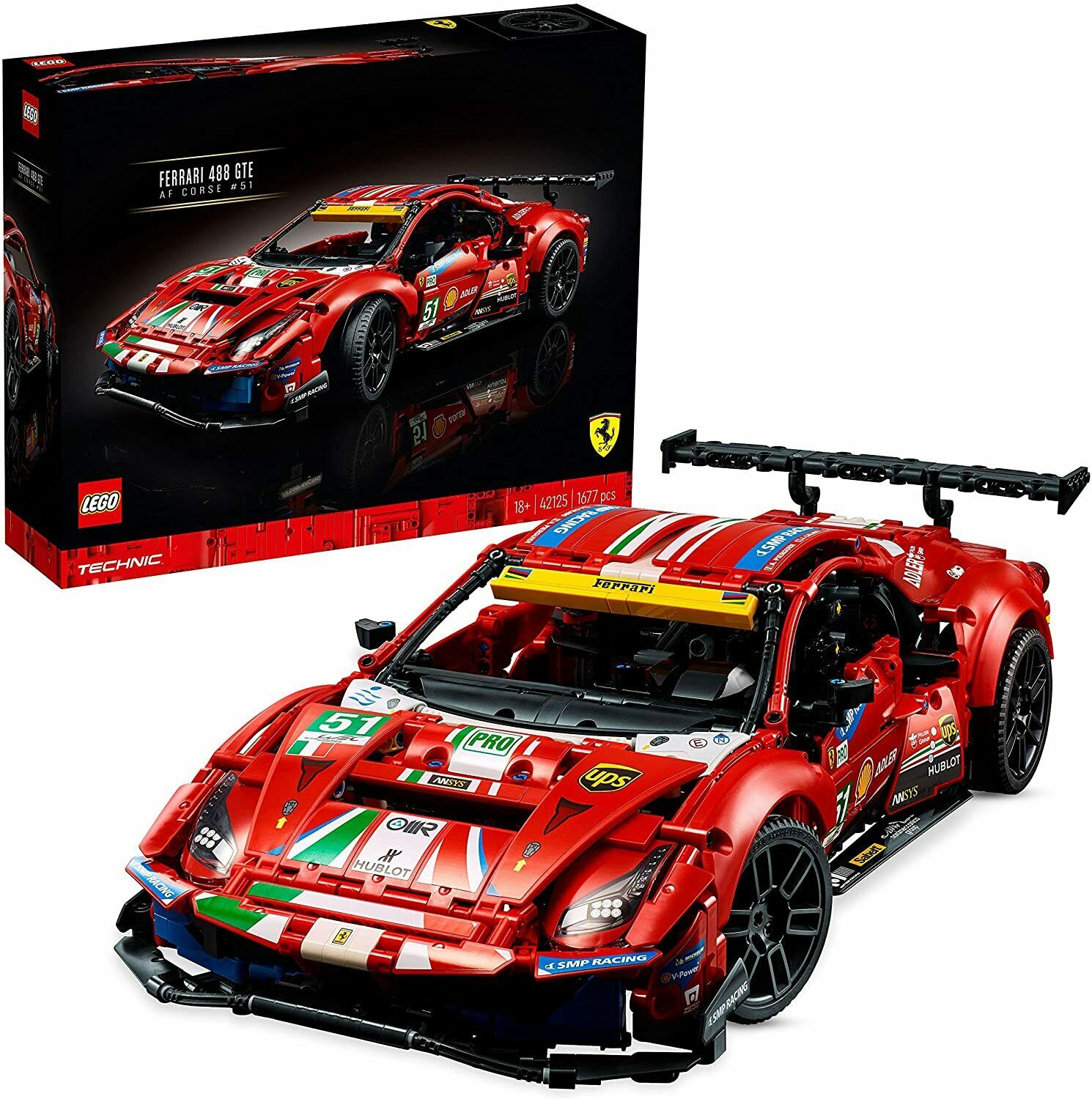 Lego Technic Ferrari 488 GTE “AF Corse #51” 42125