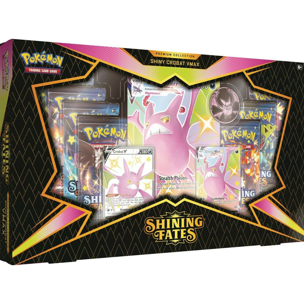 Pokemon Shining Fates Premium Collection Box Crobat VMAX